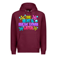 Burgundy one mental break dowm later Premium Hoodie - CowhideDigitalArt