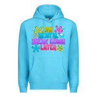Ocean Blue one mental break dowm later Premium Hoodie - CowhideDigitalArt