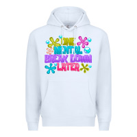 White one mental break dowm later Premium Hoodie - CowhideDigitalArt