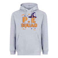 Heather Grey pe squad witch halloween pe teacher matching Heavyweight Hoodie - trangStudio