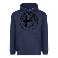 Navy alfa racing big Heavyweight Hoodie - PixelFlow