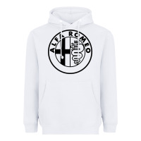 White alfa racing big Heavyweight Hoodie - PixelFlow