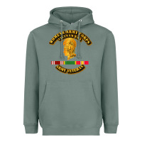 Sage Womens Army Corps Vietnam Era Veteran Mother Day Gift Heavyweight Hoodie - trangStudio