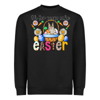 Black Oh For Peeps Sake Easter Heavyweight Sweatshirt - CowhideDigitalArt