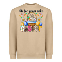 Mushroom Oh For Peeps Sake Easter Heavyweight Sweatshirt - CowhideDigitalArt