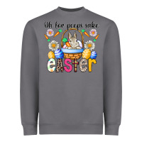 Storm Oh For Peeps Sake Easter Heavyweight Sweatshirt - CowhideDigitalArt