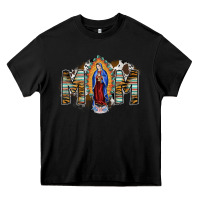 Black mom virgin mary Heavy Core Tee - SublimationCraftShop