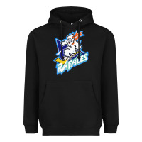 Black Quebec Rafales Heavyweight Hoodie - PixelFlow