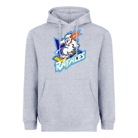 Heather Grey Quebec Rafales Heavyweight Hoodie - PixelFlow