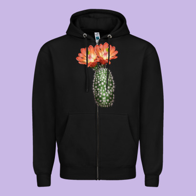 King Cup Cactus Zipper Hoodie Designed By Lillyallendesigns