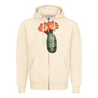 Sandshell King Cup Cactus Zipper Hoodie - LillyAllenDesigns