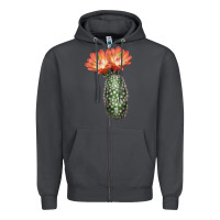 Smoke King Cup Cactus Zipper Hoodie - LillyAllenDesigns