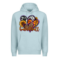 Blue Mist basketball hearts Premium Hoodie - Jasminsmagicworld