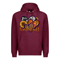 Burgundy basketball hearts Premium Hoodie - Jasminsmagicworld