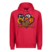 Cardinal basketball hearts Premium Hoodie - Jasminsmagicworld