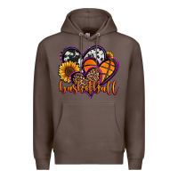Coffee basketball hearts Premium Hoodie - Jasminsmagicworld