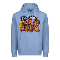 Colony Blue basketball hearts Premium Hoodie - Jasminsmagicworld
