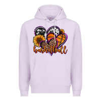 Lilac basketball hearts Premium Hoodie - Jasminsmagicworld