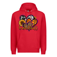 Red basketball hearts Premium Hoodie - Jasminsmagicworld