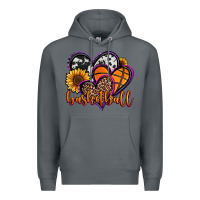 Rock basketball hearts Premium Hoodie - Jasminsmagicworld
