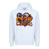White basketball hearts Premium Hoodie - Jasminsmagicworld