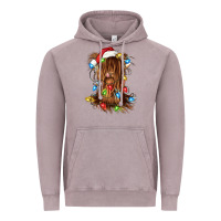 Vintage Zinc christmas heifer cow gnome Vintage Hoodie - CowGirlArtShop