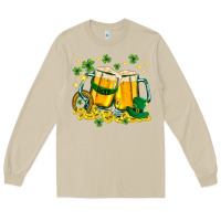 Mushroom St. Patrick's Day beer Long Sleeve Tee - HowdyJamesFarm