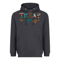 Smoke texas girl serape turquoise leopard cowhide arrow Heavyweight Hoodie - Artiststas