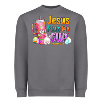 Storm Jesus Fills My Cup Easter Heavyweight Sweatshirt - CowhideDigitalArt