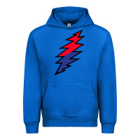 Cobalt Lazy Lightning Bolt Urban Hoodie - InspiraDesign