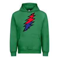 Emerald Lazy Lightning Bolt Urban Hoodie - InspiraDesign