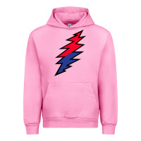 Fuchsia Pink Lazy Lightning Bolt Urban Hoodie - InspiraDesign
