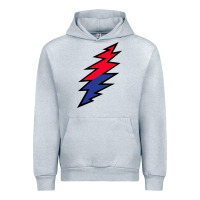 Heather Grey Lazy Lightning Bolt Urban Hoodie - InspiraDesign