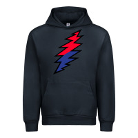 Navy Lazy Lightning Bolt Urban Hoodie - InspiraDesign