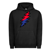 Pigment Black Lazy Lightning Bolt Urban Hoodie - InspiraDesign