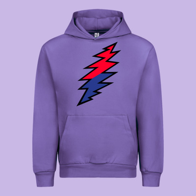 Lazy Lightning Bolt Urban Hoodie Designed By Inspiradesign