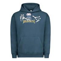 Pigment Midnight Navy Megadeath caught Urban Hoodie - InspiraDesign