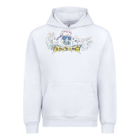 White Megadeath caught Urban Hoodie - InspiraDesign