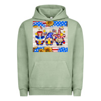 Pigment Oil Green American gnomes Urban Hoodie - AdoDesignShop