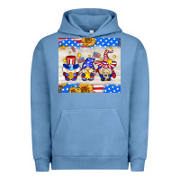 Pigment Pebble Blue American gnomes Urban Hoodie - AdoDesignShop