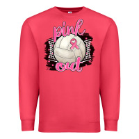 Cardinal Pink Out Volleyball Premium Sweatshirt - BarkalooDesign