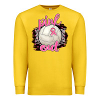 Lemon Pink Out Volleyball Premium Sweatshirt - BarkalooDesign