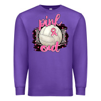 Purple Pink Out Volleyball Premium Sweatshirt - BarkalooDesign
