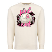 Sandshell Pink Out Volleyball Premium Sweatshirt - BarkalooDesign