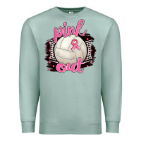 Seafoam Pink Out Volleyball Premium Sweatshirt - BarkalooDesign