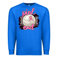 True Royal Pink Out Volleyball Premium Sweatshirt - BarkalooDesign