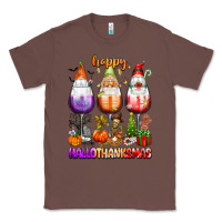 Chestnut Happy Hallothanksmas wine glasses and gnomes Classic Tee - texasbilliewilder