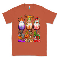 Copper Happy Hallothanksmas wine glasses and gnomes Classic Tee - texasbilliewilder