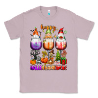 Lilac Happy Hallothanksmas wine glasses and gnomes Classic Tee - texasbilliewilder