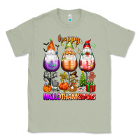 Matcha Happy Hallothanksmas wine glasses and gnomes Classic Tee - texasbilliewilder